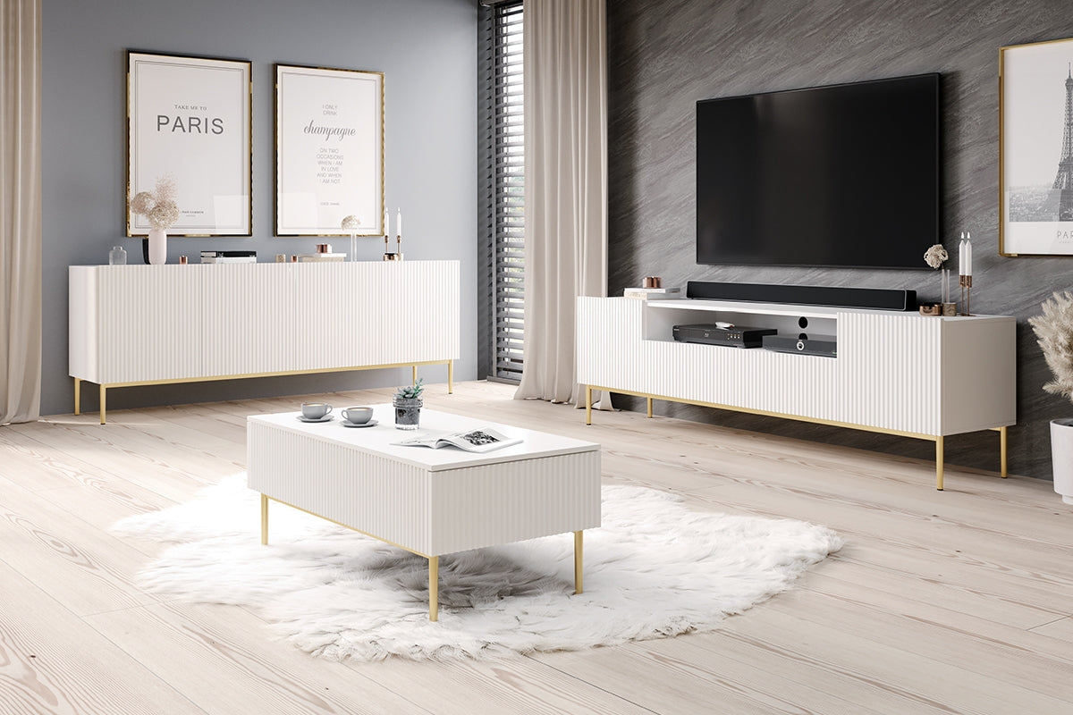 AUSTIN  RTV kumode 200/60/45 zelts/balts - N1 Home