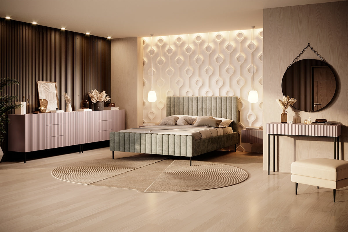 AUSTIN rakstāmgalds/konsole 100/82/41 antik rozā/melnas kājas - N1 Home