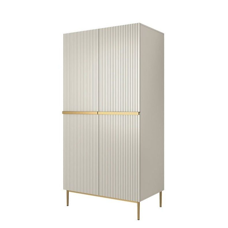 Skapis AUSTIN ar atvilktņas zelta 100/220/62 kašmirs - N1 Home