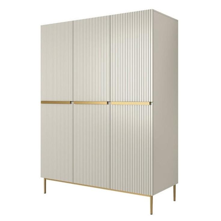 Skapis AUSTIN ar atvilktņas zelta 150/220/62 kašmirs - N1 Home