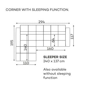 Dīvāns Bullet Befame 211/ 117/80 cm bordo