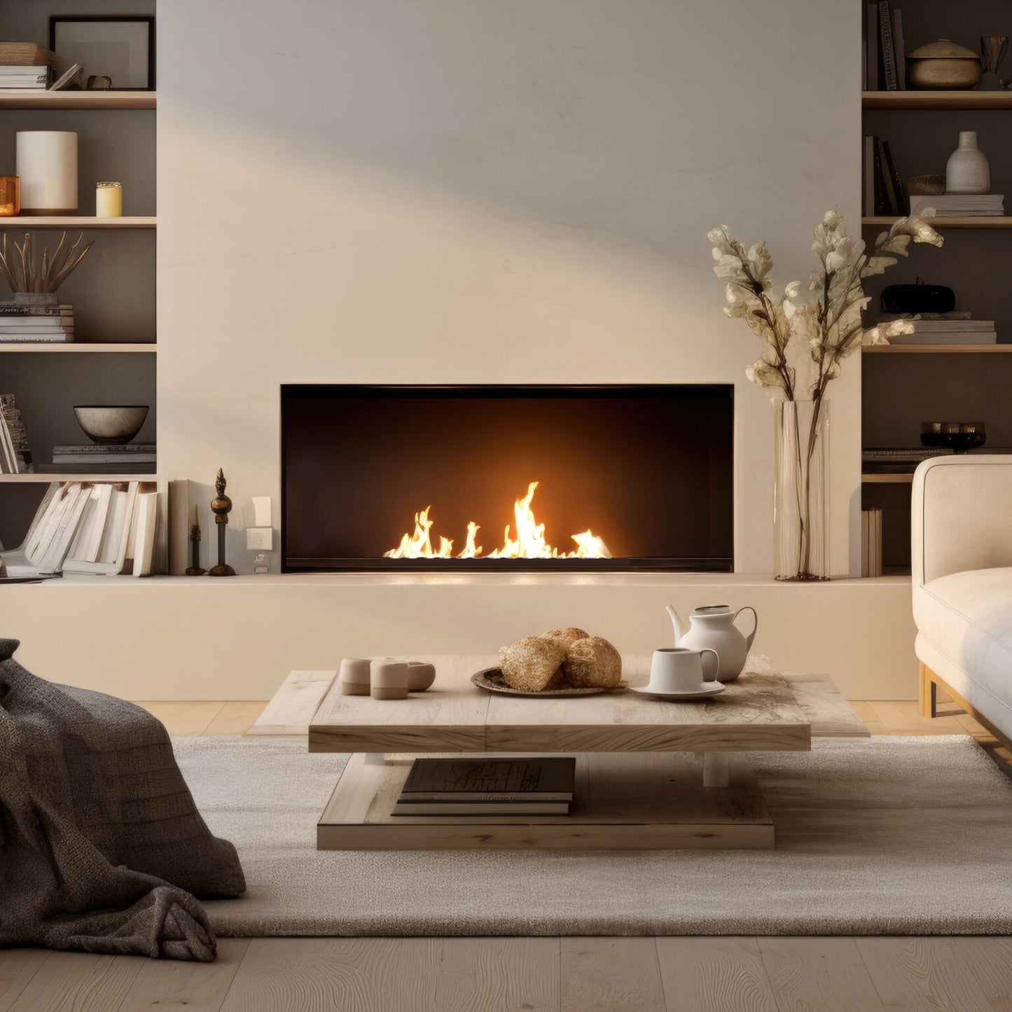 Biokamīns Lāpa BlasBurn 50/16; 60/16; 80/20; 100/20; 120/20; 150/20 x 7,5 cm melns - N1 Home