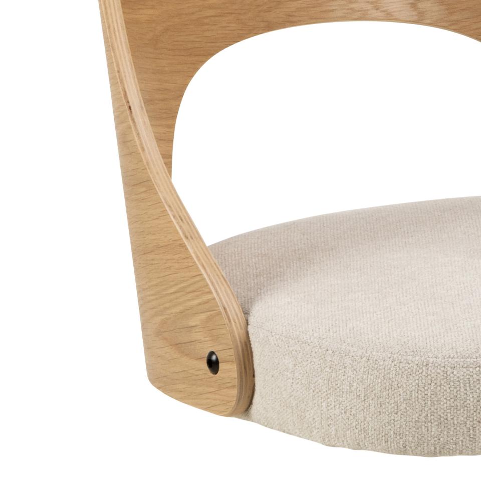 Krēsls Luc 48/53/79 cm bēšs/ozols - N1 Home