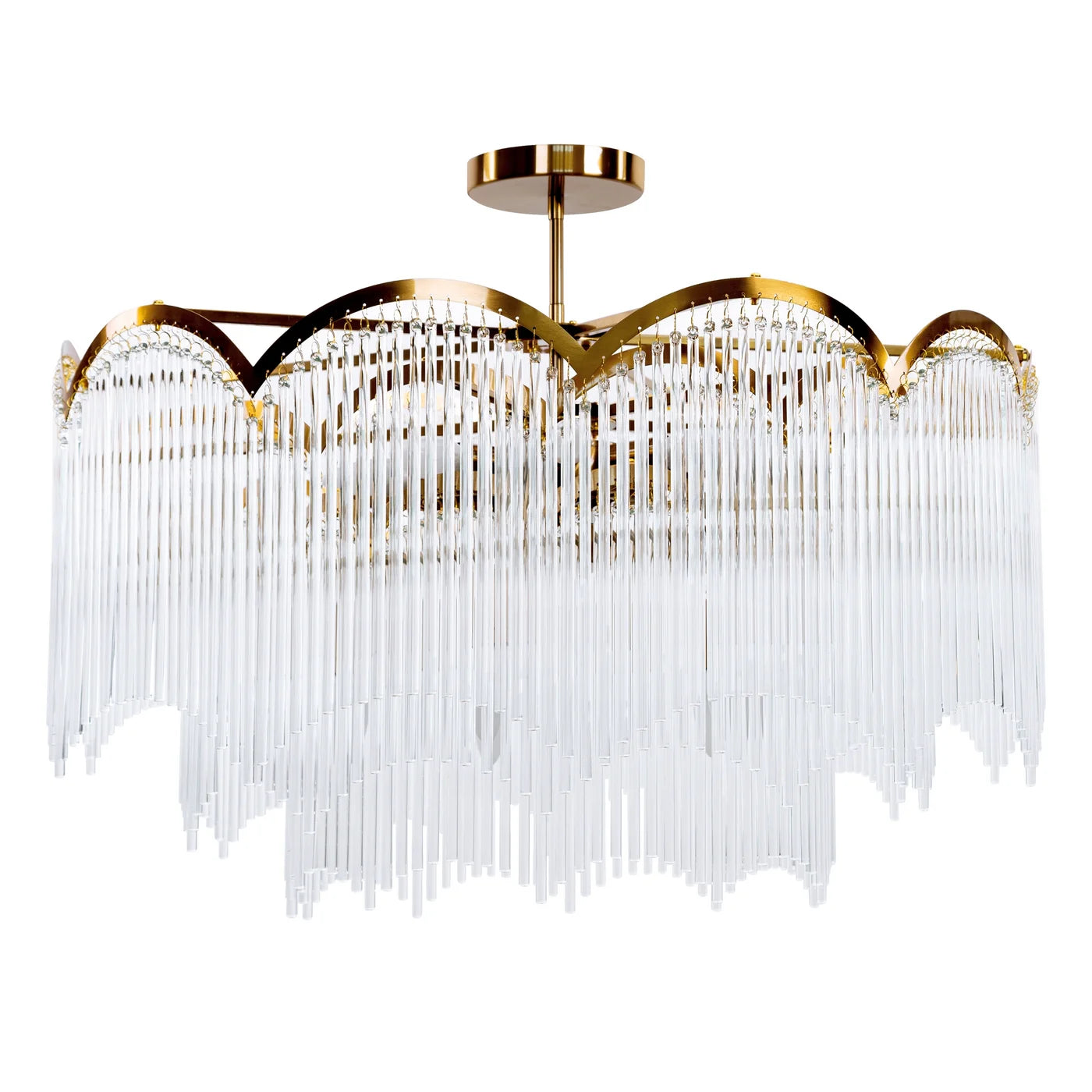 Lustra Salm  80 x 60 cm, balts/zelts - N1 Home