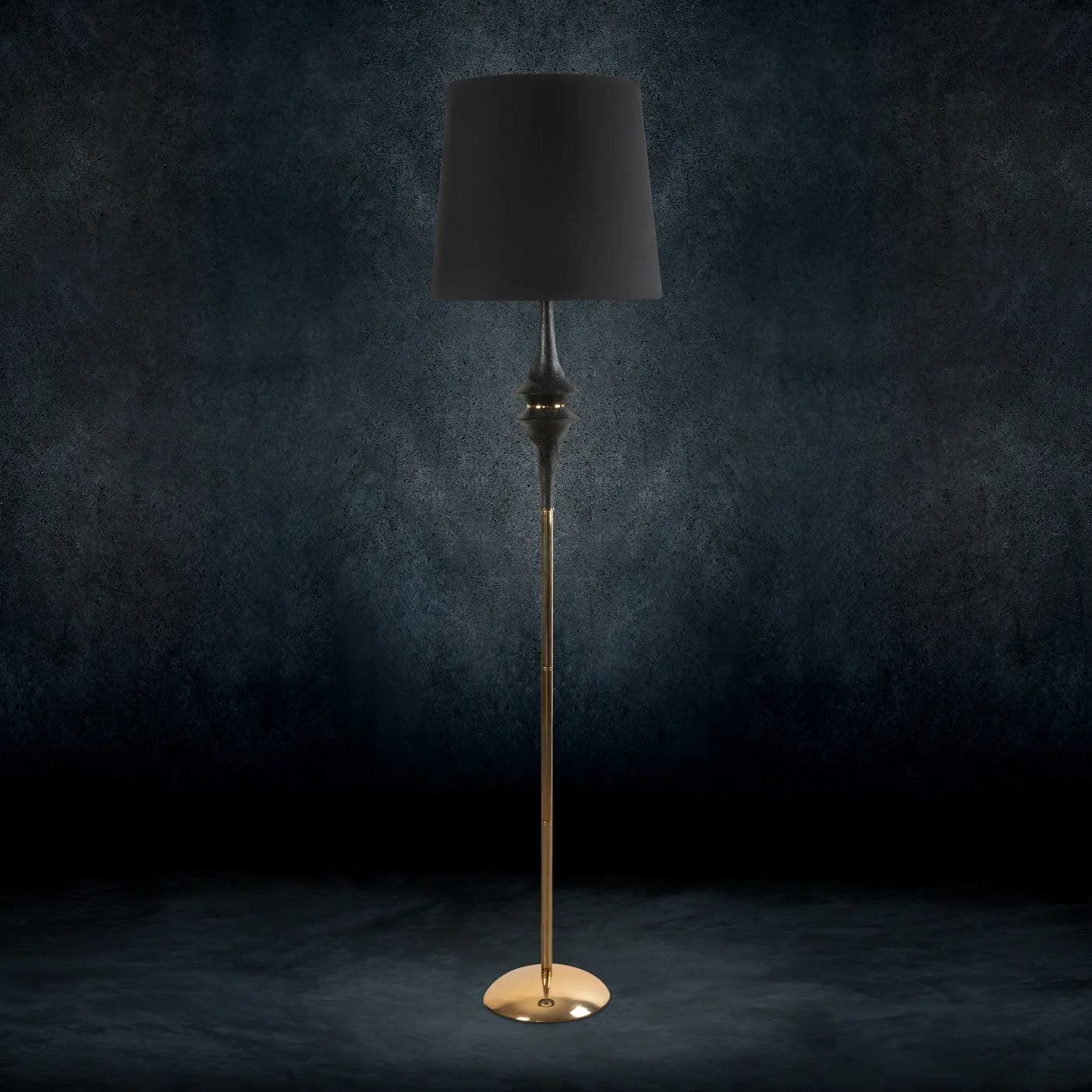 Stāvlampa Suza 36/178 cm melns/zelts - N1 Home