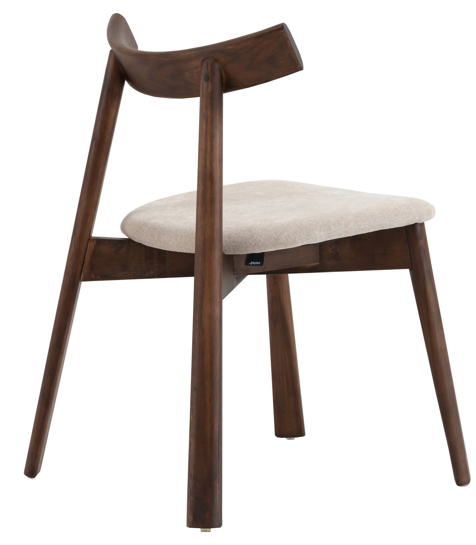 Krēsls Delis 79/48/59 cm rieksts/bēšs - N1 Home