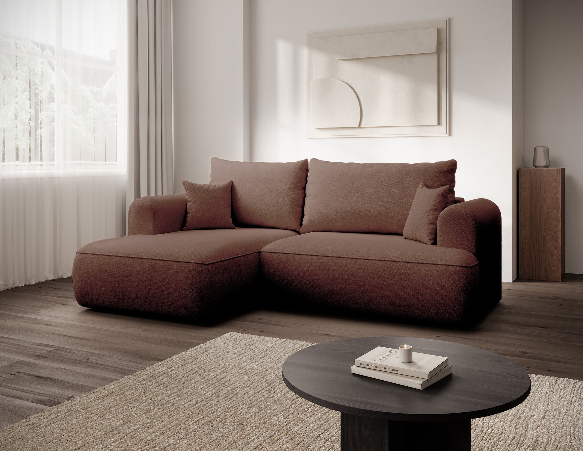 Dīvāns Ovors mini 238/93/156 cm Storm 54 - N1 Home