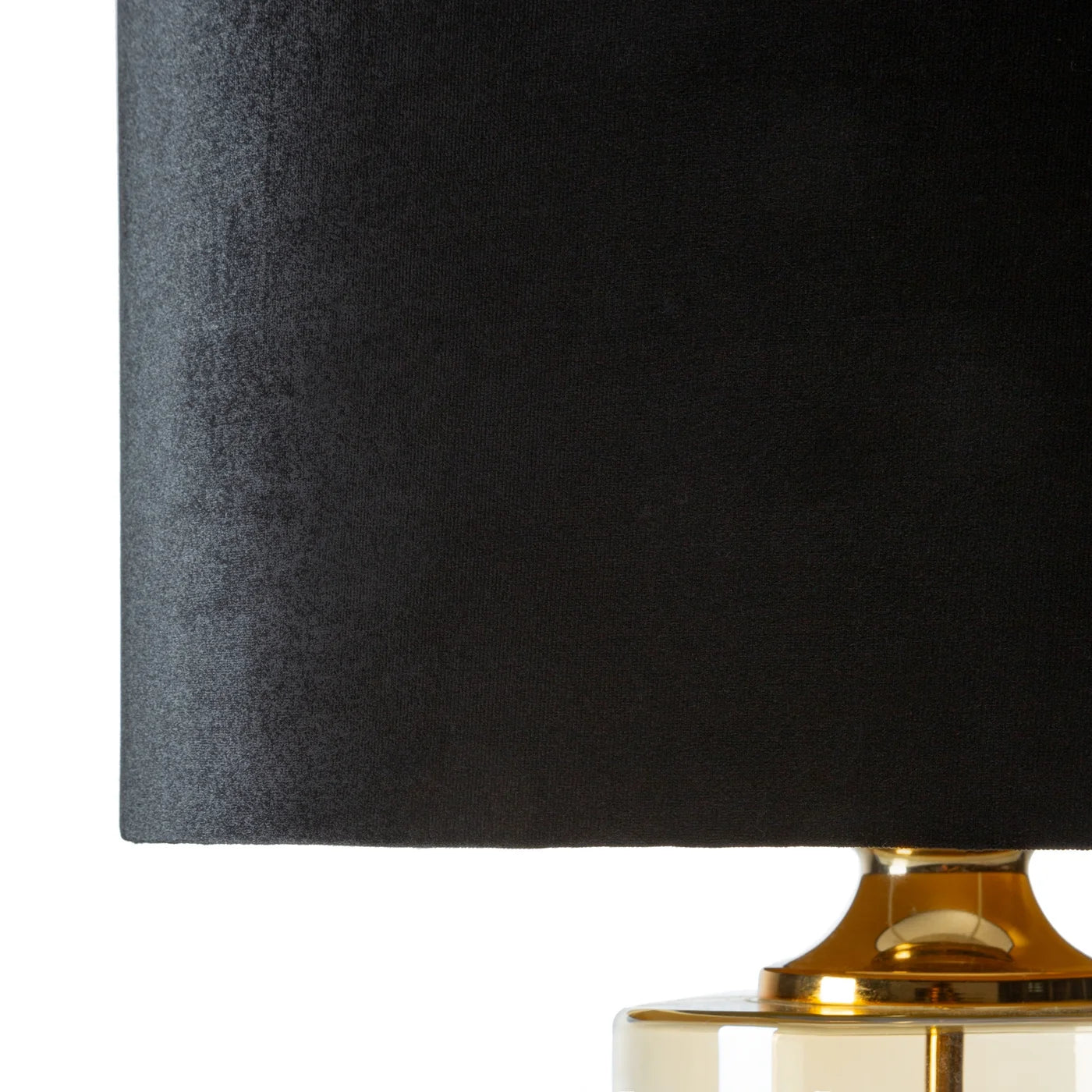 Galda lampa Yan 38/57 cm melns/zelts - N1 Home