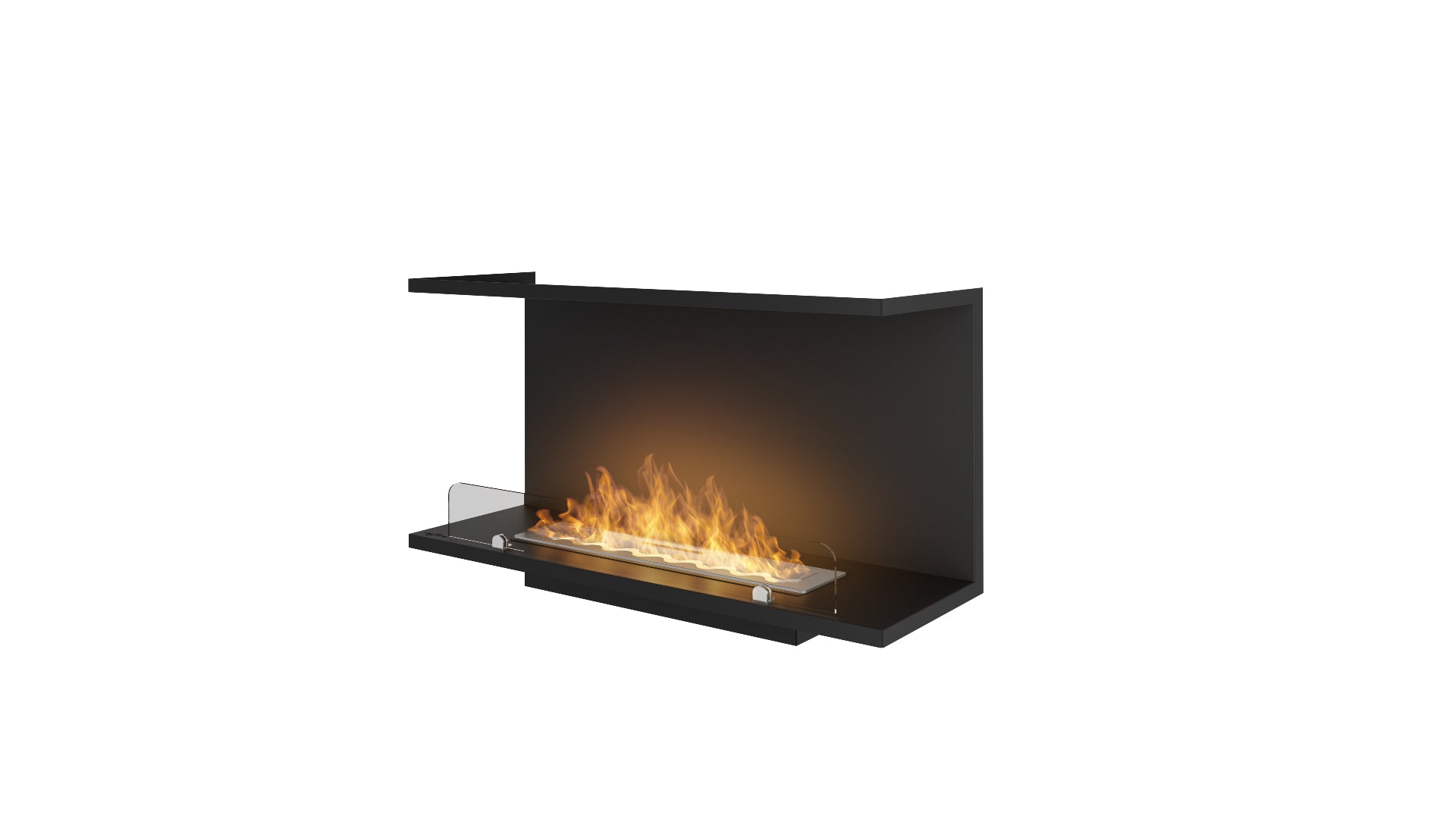 Biokamīns INSI C 2. versijas 80/45/25; 100/50/27; 120/50/20 cm melns - N1 Home