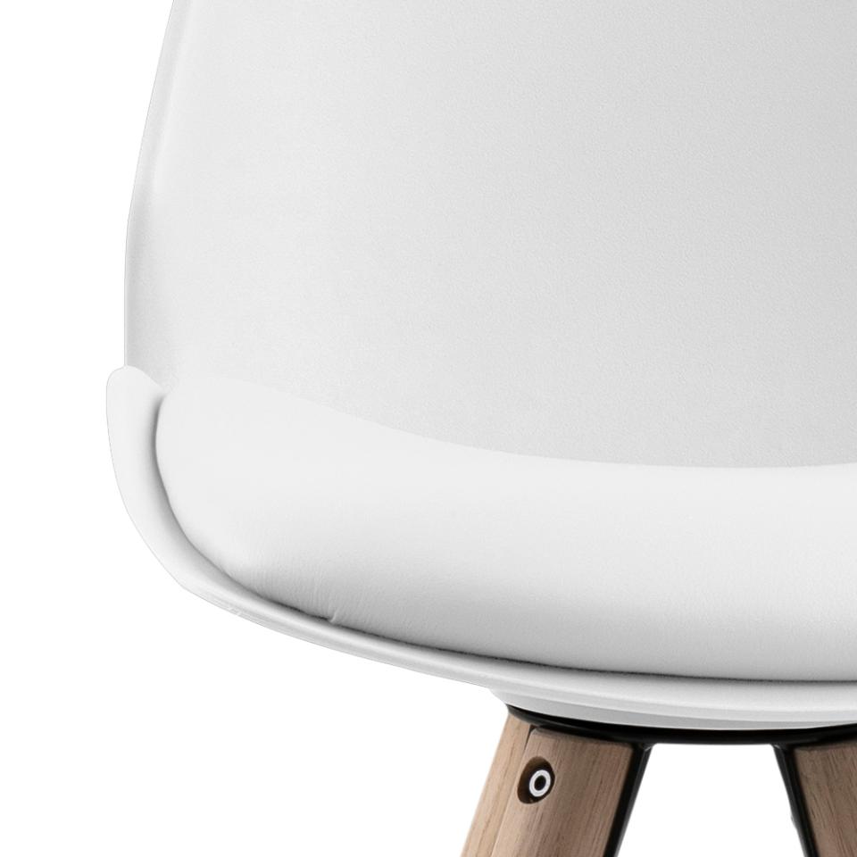 Krēsls Ost 46,5/49/105,5 cm; 45,5/46,5/92 cm balts - N1 Home