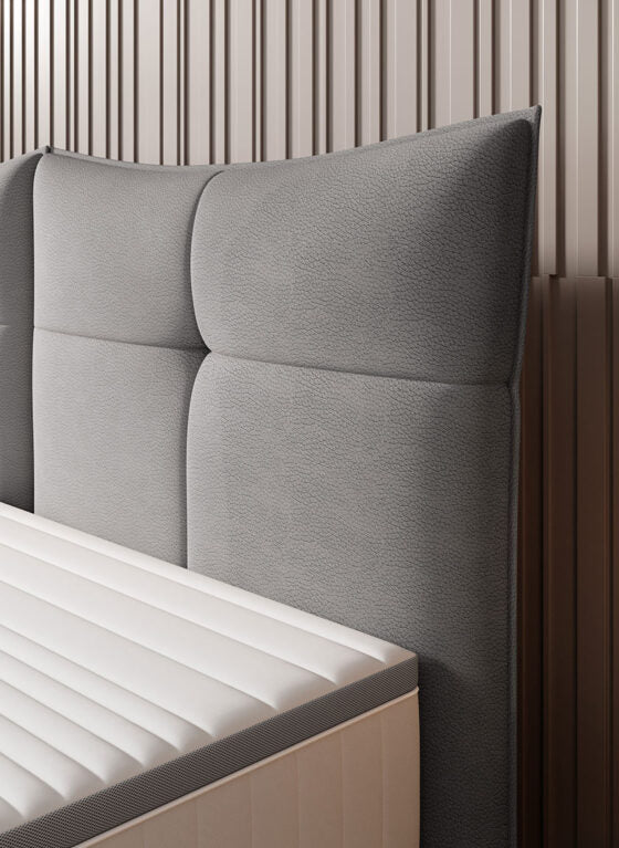 Gulta Cadi 140/160/180 x 200 cm pelēks - N1 Home