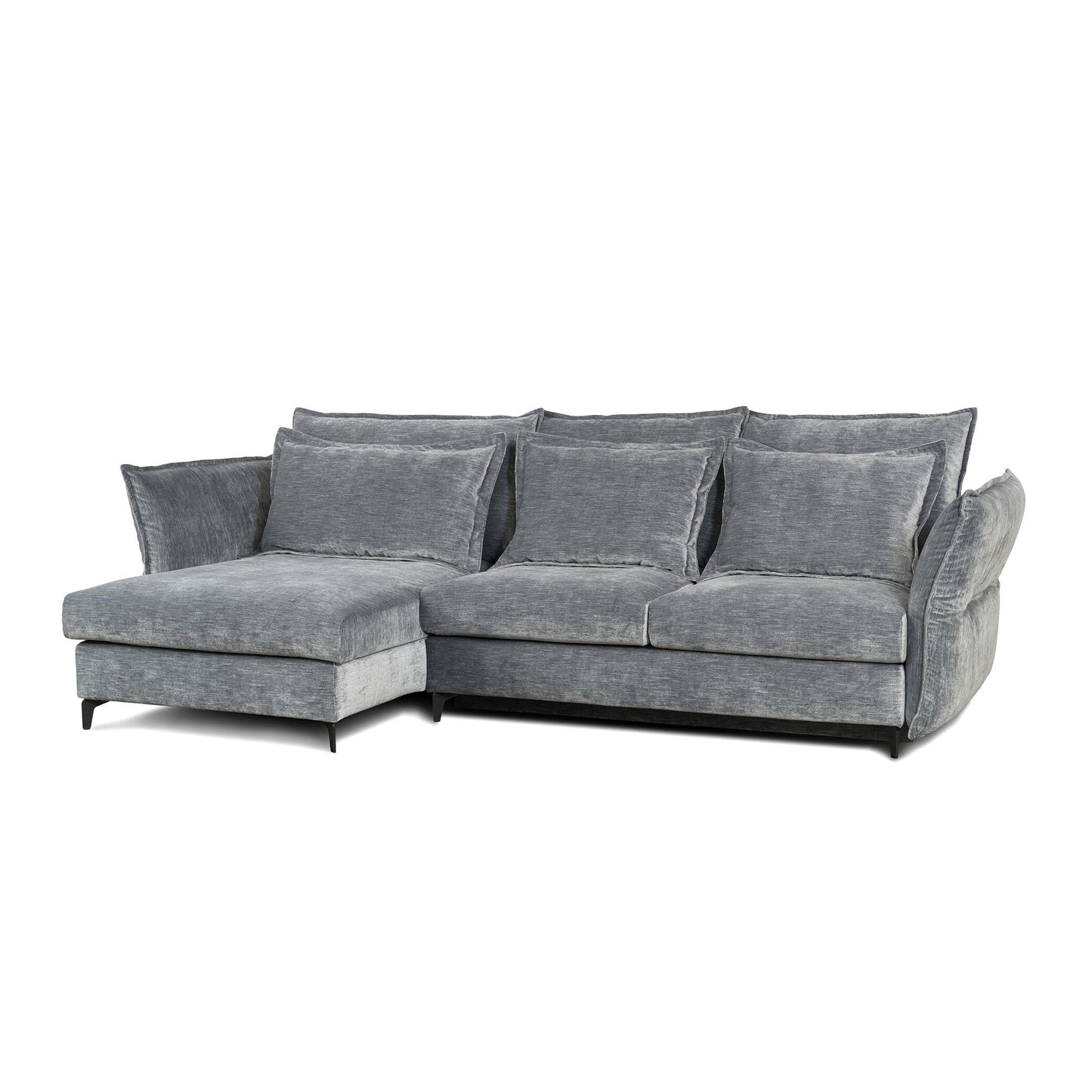 Dīvāns Carmen Corner S2 Befame 318/187/101 cm pelēks