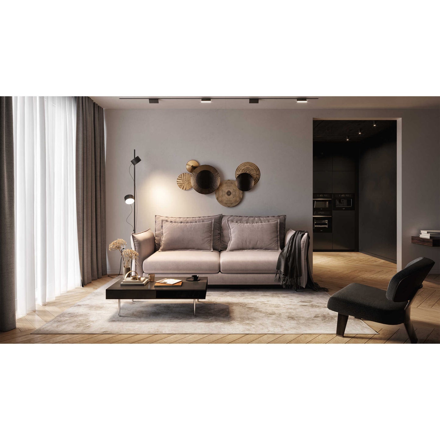 Dīvāns Carmen Befame 101/230/115 cm debesjums zils