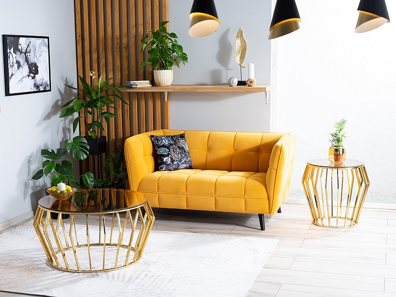 Castello Velvet 2 bēšs dīvāns - N1 Home