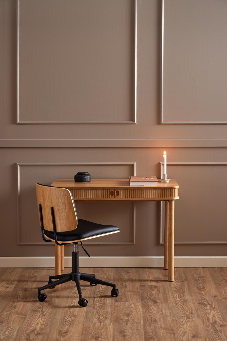 Krēsls Ow 48,5/54/91 cm melns/ozols - N1 Home