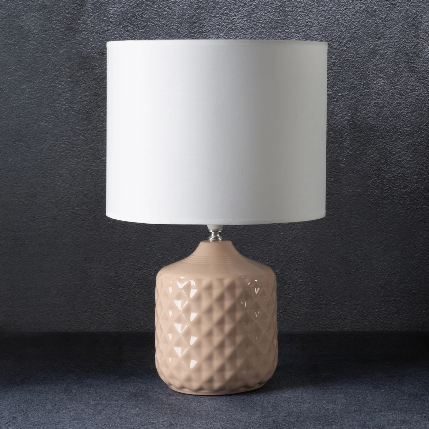 Galda lampa Kay 28 x 44 cm, balts, bēšs - N1 Home