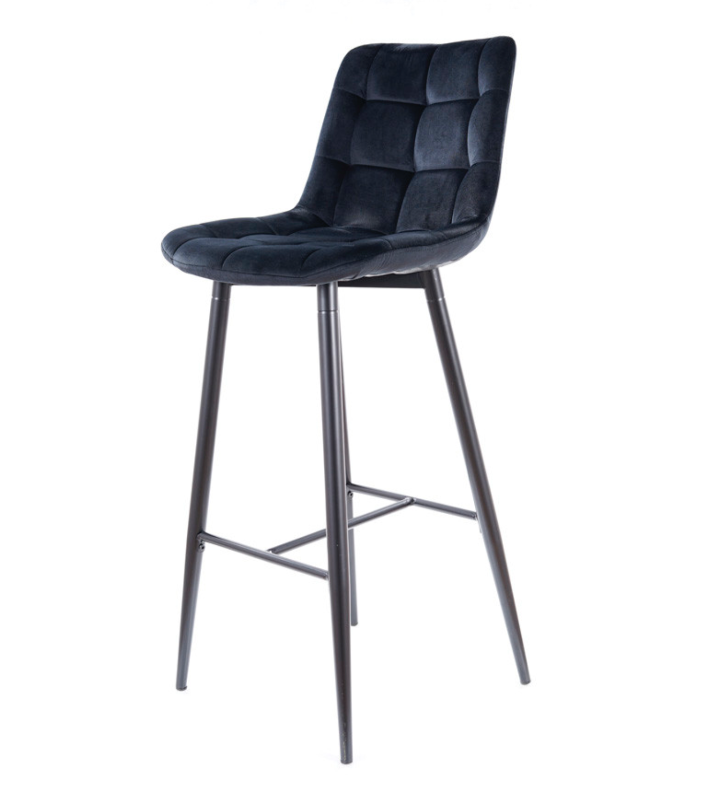 Bāra krēsls Chic velvet melns - N1 Home