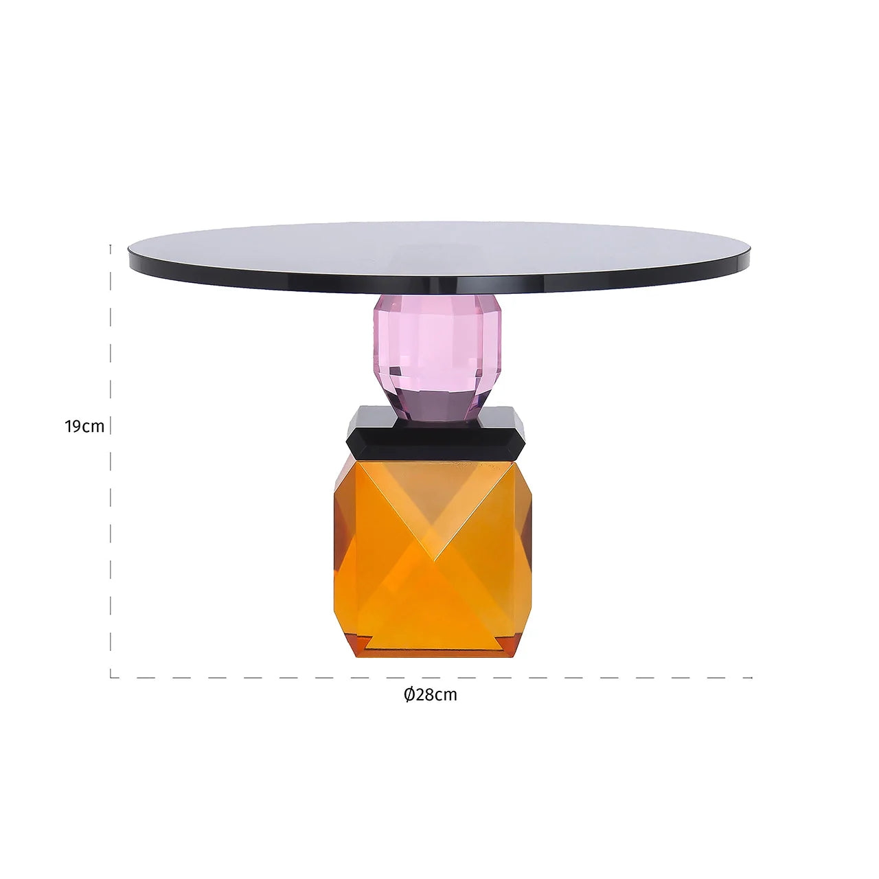 Kūkas šķīvis Richmond Interiors Feya 18/28/28 cm oranža - N1 Home