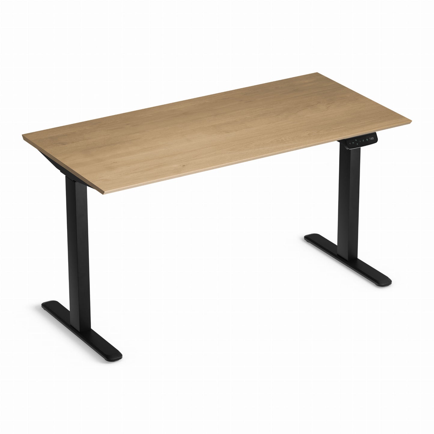 Biroja galds Conti Pro 60/140 cm melns/Hamilton ozols - N1 Home