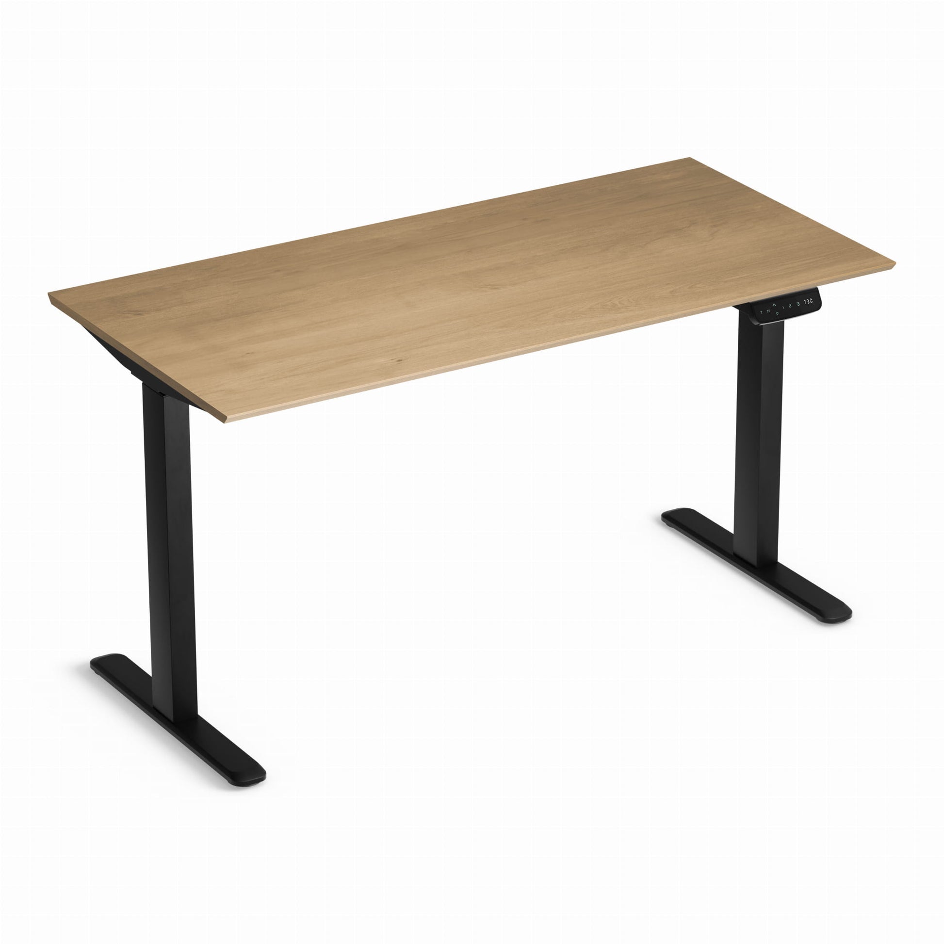 Biroja galds Conti Pro 60/140 cm melns/Hamilton ozols - N1 Home