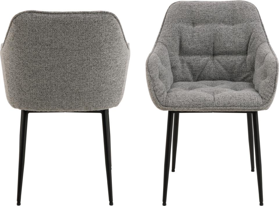 Krēsls Broo 58/55/83 cm pelēks - N1 Home