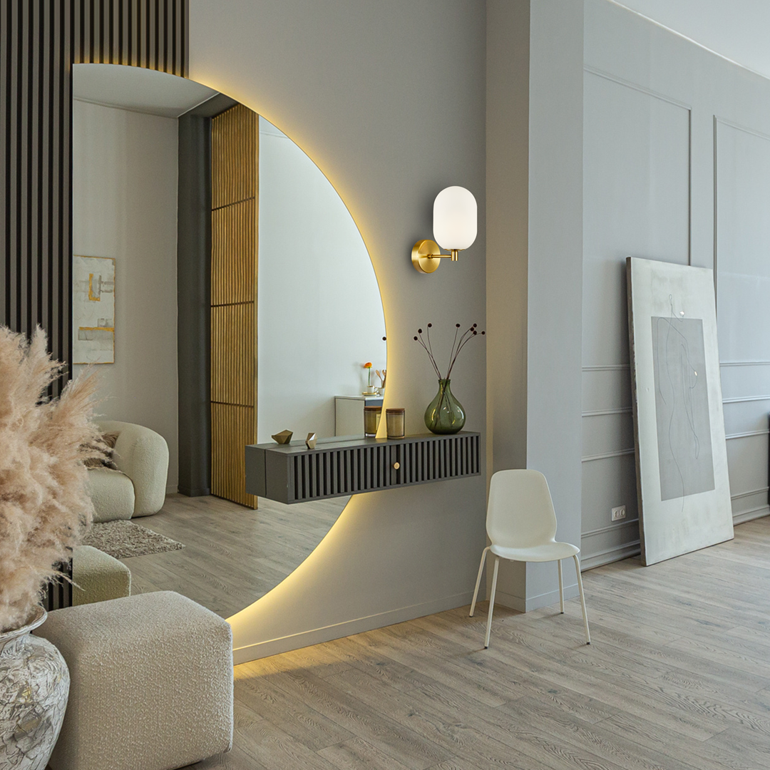 Sienas lampa Alie 18/24/12 cm zelts - N1 Home