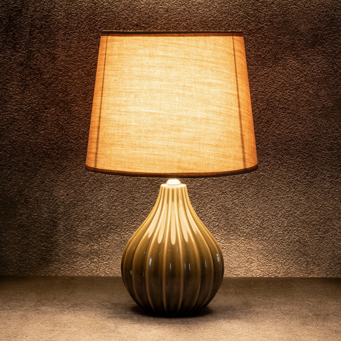 Galda lampa Alf 25x40 cm bēšs - N1 Home