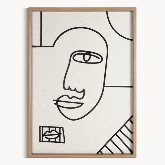 Glezna Arty 50/70 cm balts/melns - N1 Home