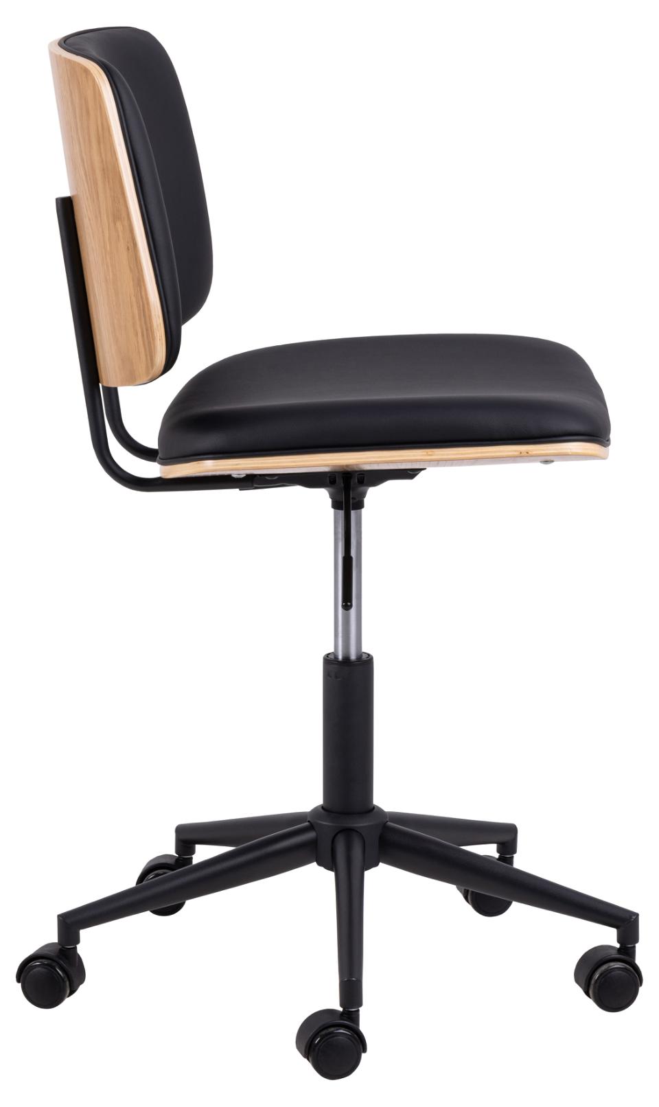 Krēsls Ow 48,5/54/91 cm melns/ozols - N1 Home