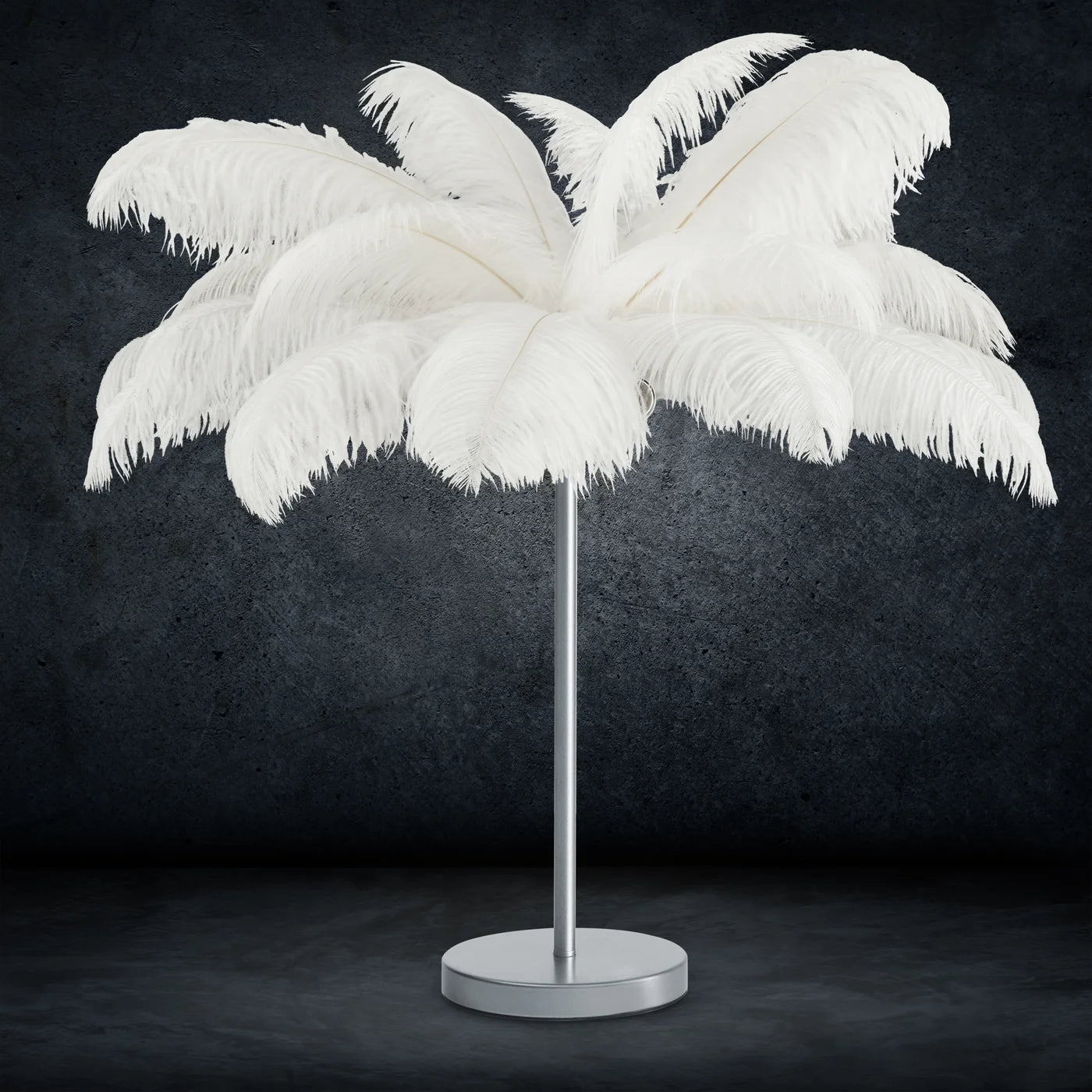 Stāvlampa Fieria 65/68 cm balts/sudraba - N1 Home