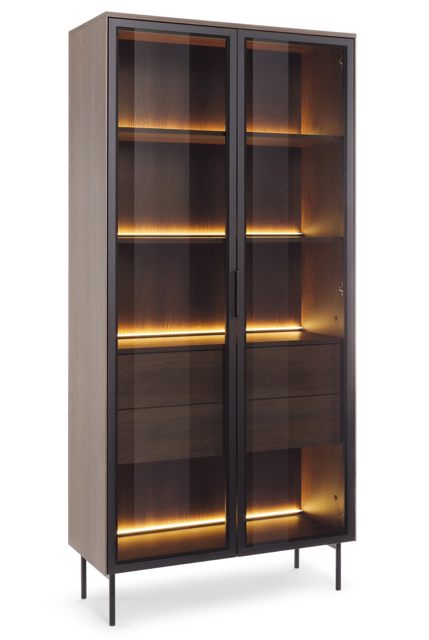 Vitrīna Lumio 91/194/39 cm Dunin ozols