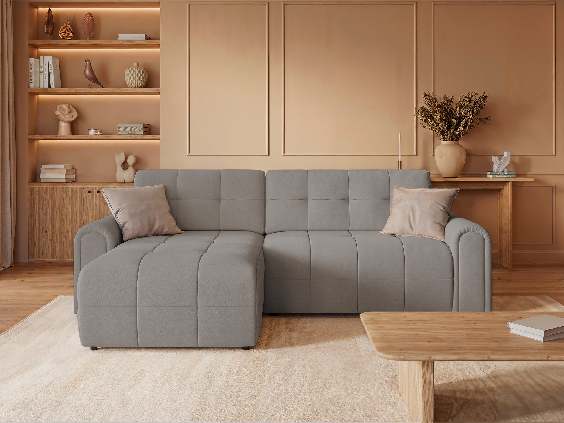 Dīvāns Simol 268/94/180 cm Storm 05 - N1 Home