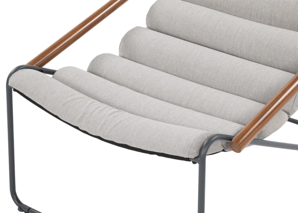 Dārza krēsls Artyk 74/101/85 cm gaiši pelēks - N1 Home