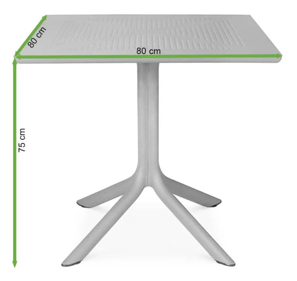 Galds Naro Cli 80/80/75 cm tabako - N1 Home