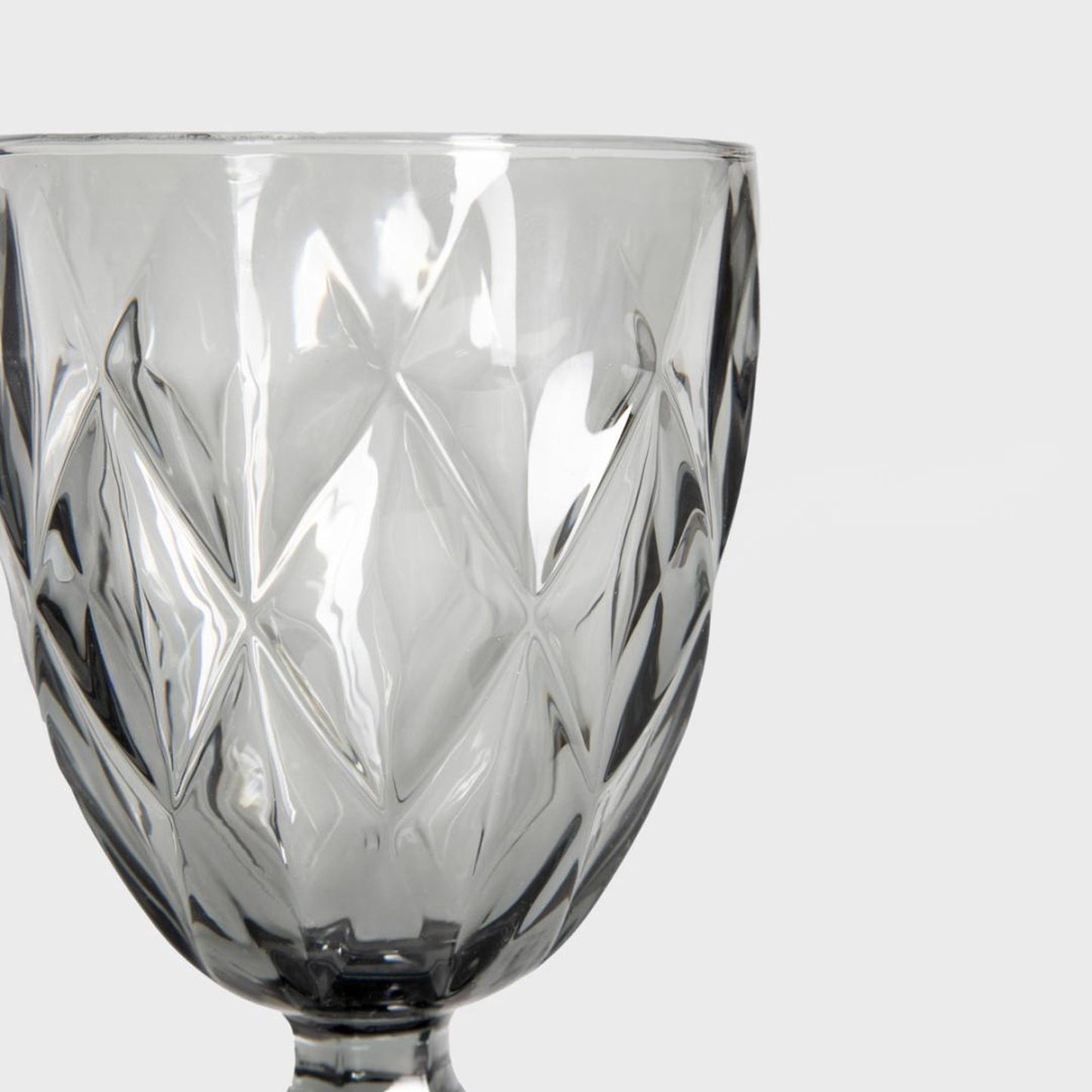 Vīna glāžu komplekts Luns 340 ml grafīts - N1 Home