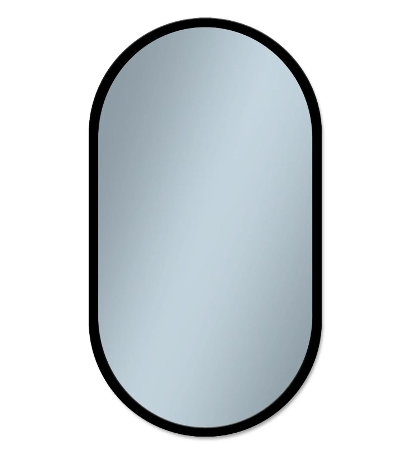 Spogulis Oss 50 cm x 90 cm x 1,5 cm melns - N1 Home