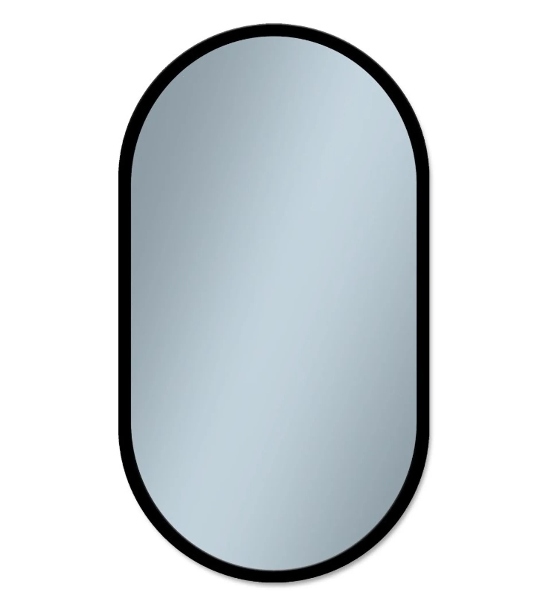 Spogulis Oss 50 cm x 90 cm x 1,5 cm melns - N1 Home