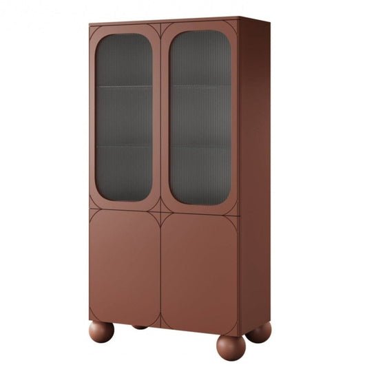 Vitrīnas skapis BARI II 100/192/45 terrakota - N1 Home