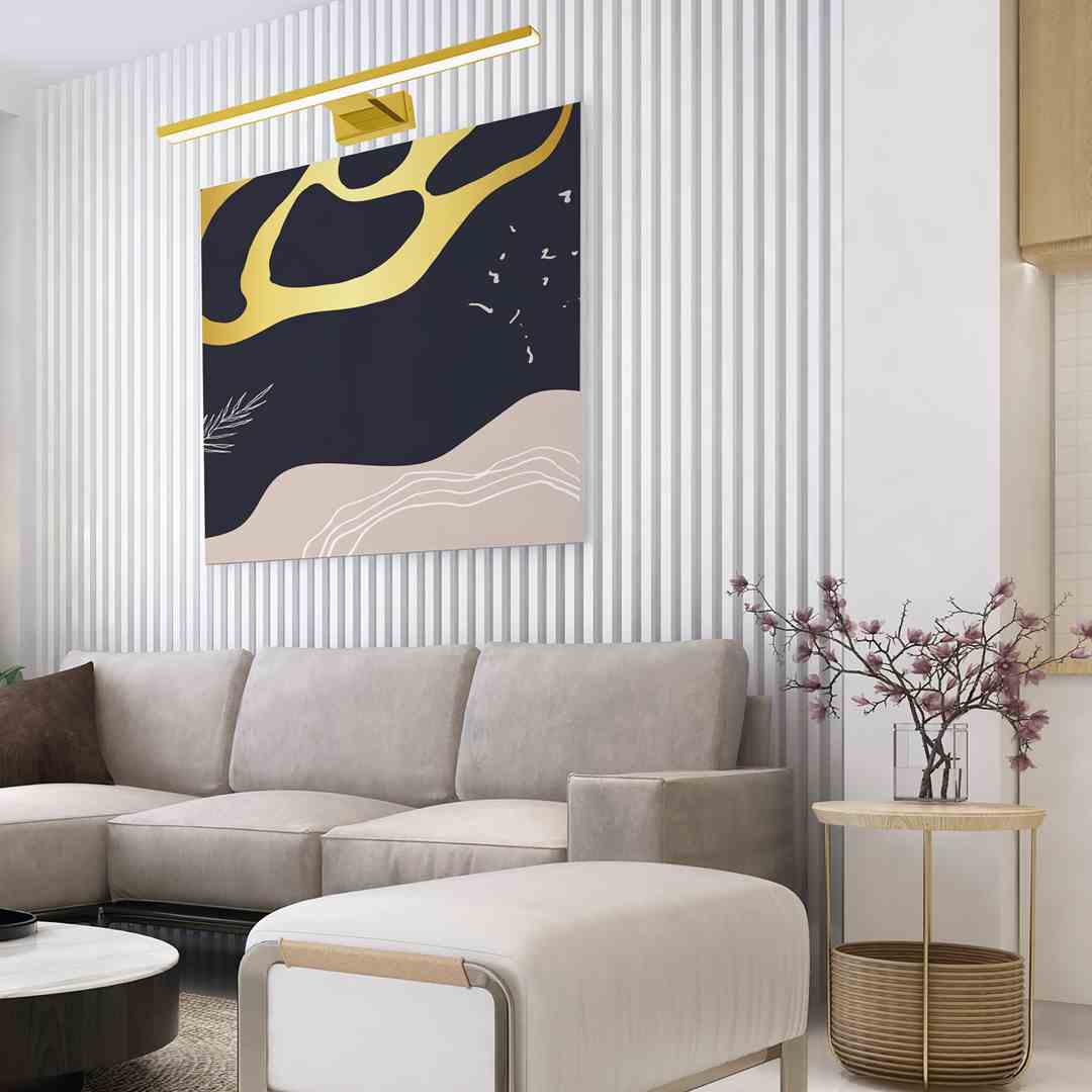 Sienas lampa Pino 50/4/14 cm zelts - N1 Home