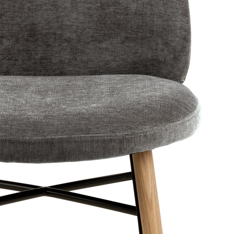 Krēsls Soph 54/46/82 cm tumši pelēks - N1 Home