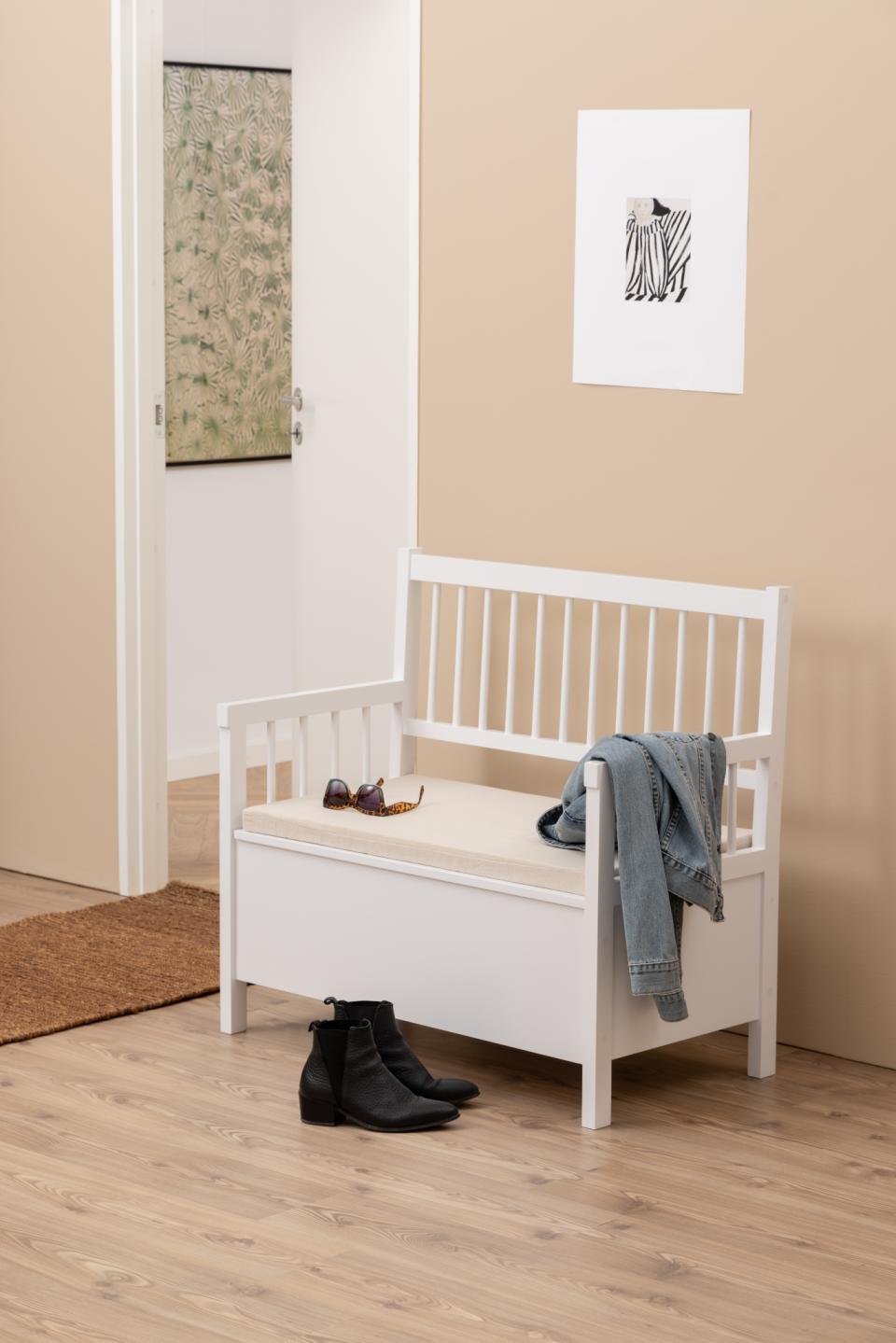 Sols Ast 90x48x85 cm bēšš/balts - N1 Home