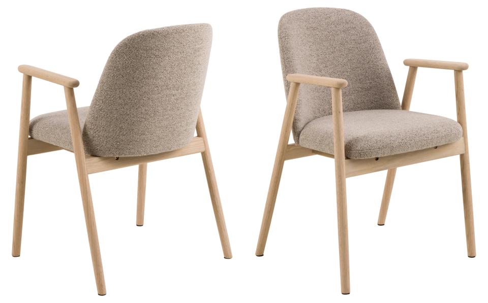 Krēsls Leor 55/57/80 cm bešs - N1 Home