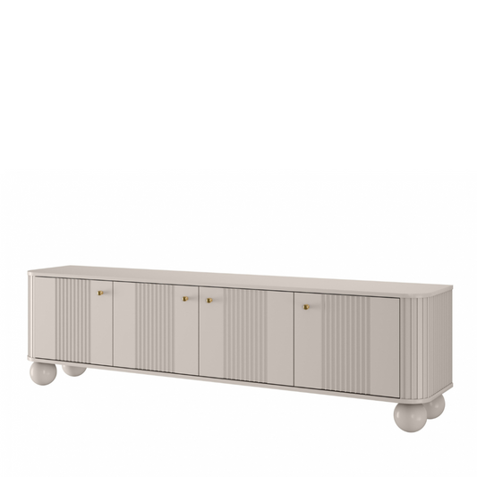 TV skapis Vespa 187/48/38 cm kašmirs/zelts - N1 Home