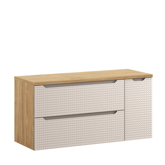 Vannas istabas mēbeļu komplekts Lukso S1 120 cm kašmirs - N1 Home