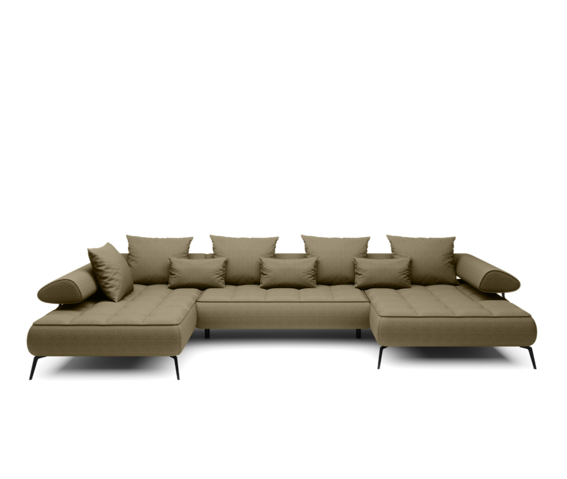 Dīvāns SFERA XL 385/193/224 cm zaļš - N1 Home