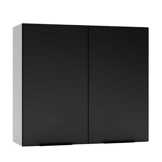 Virtuves augšējais skapis Aldo 80/28/72 cm melns - N1 Home