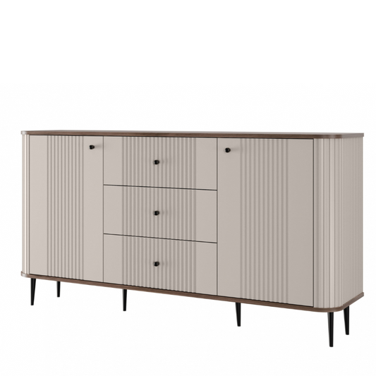 Kumode Vespa 160/85/38 cm kašmirs/ rieksts/melns - N1 Home