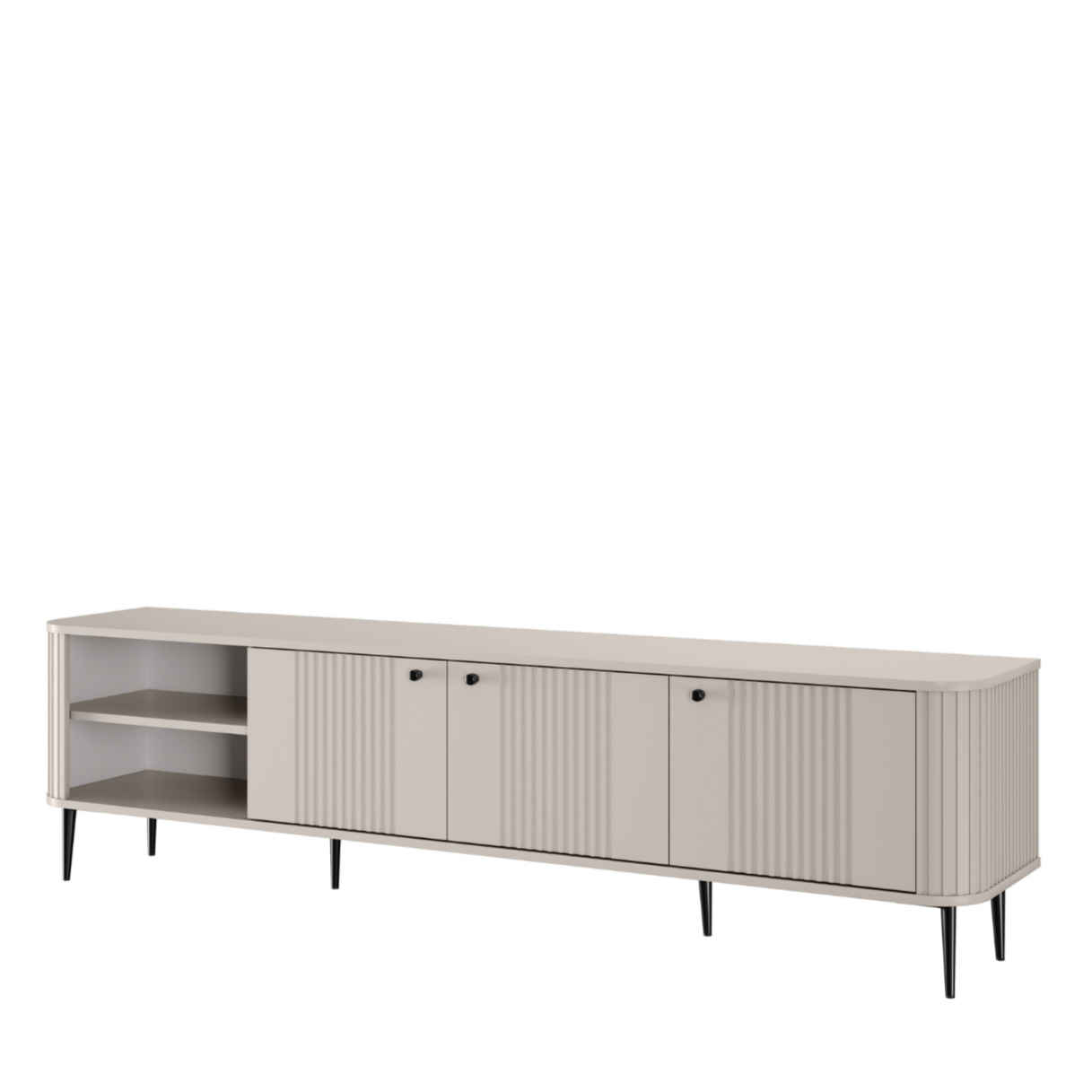 TV skapis Vespa  187/51/38 cm kašmirs/melns - N1 Home