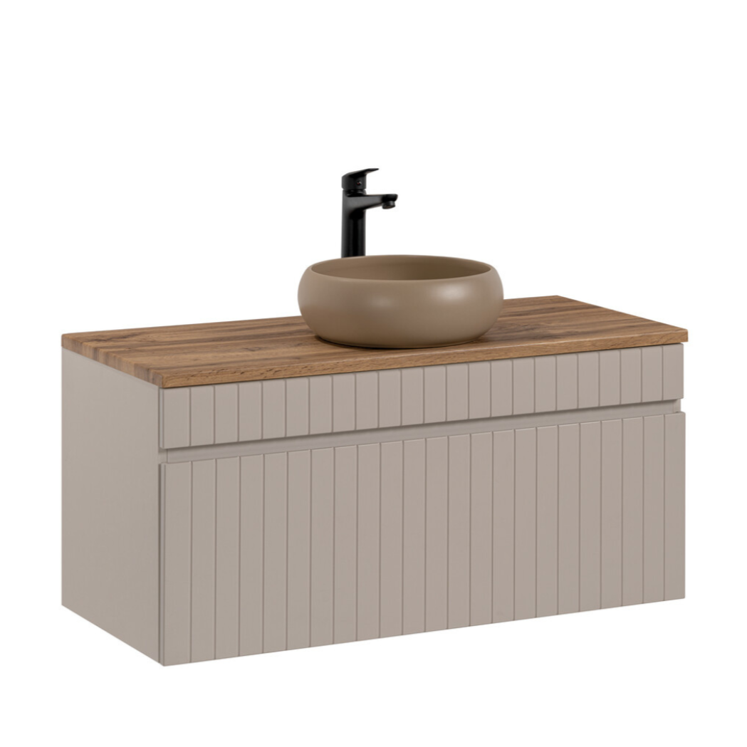 Vannas istabas mēbeļu komplekts Icon 100 cm kašmirs - N1 Home