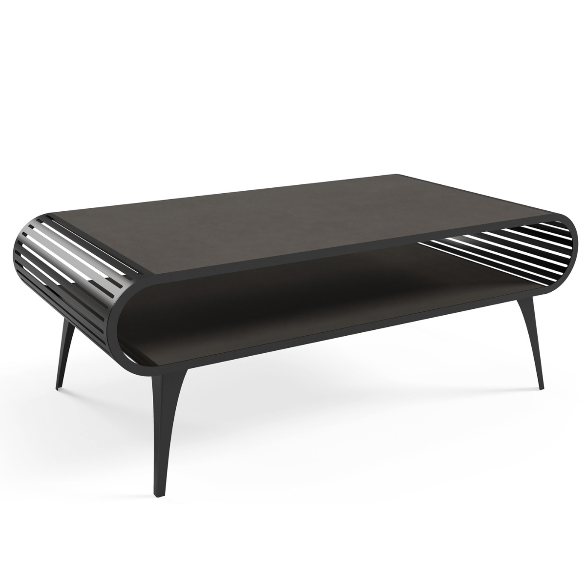 Kafijas galds Aristas 120/60/44 cm tumši betons/melns - N1 Home